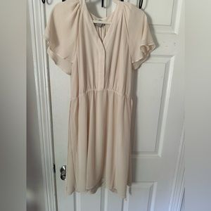 Ivory beige dress size S.